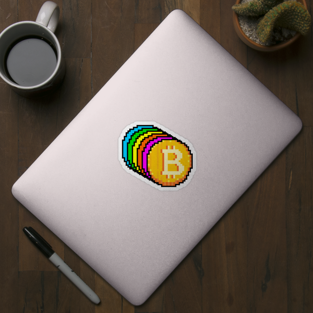 rainbow bitcoin by spoilerinc